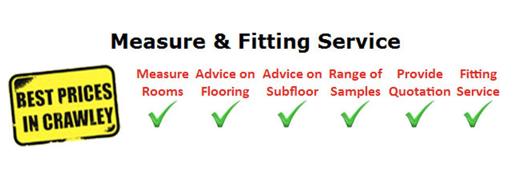 Measure and Fitting Service at Crawley Carpet Warehouse