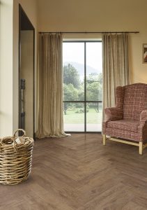 COREtec Naturals Herringbone Bark at Crawley Carpet Warehouse